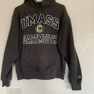 UMass Dartmouth Gray Hoodie